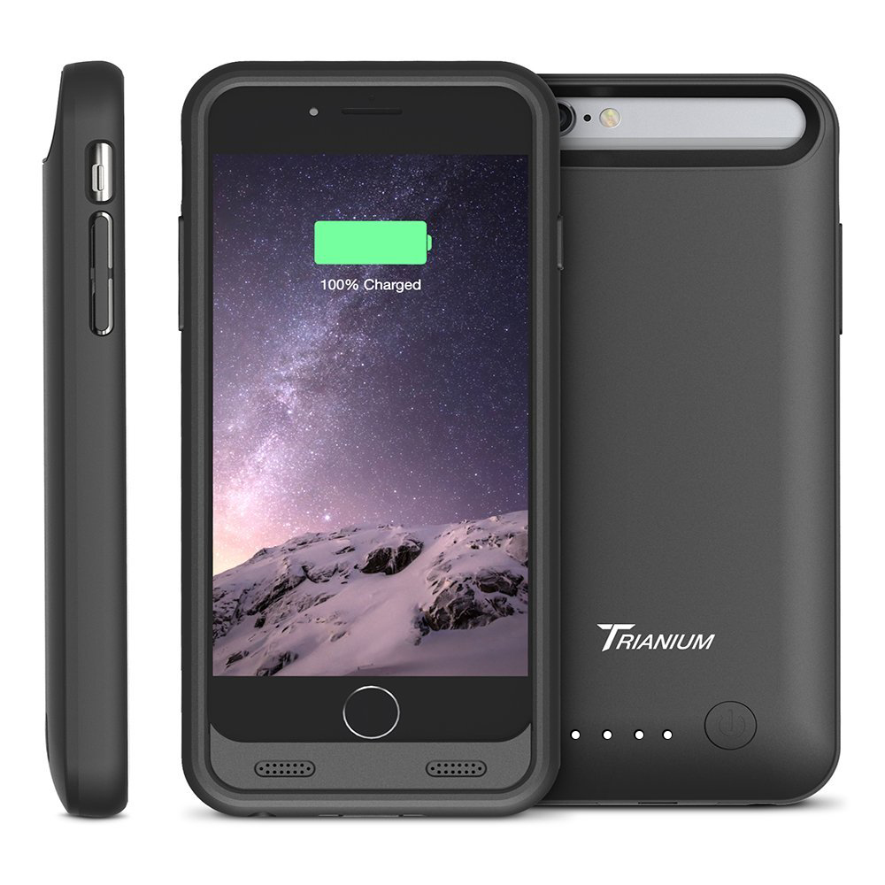as Haven club Atomic S Battery Case for iPhone 6 Plus / iPhone 6S Plus 5.5″ – [Black /  Black]