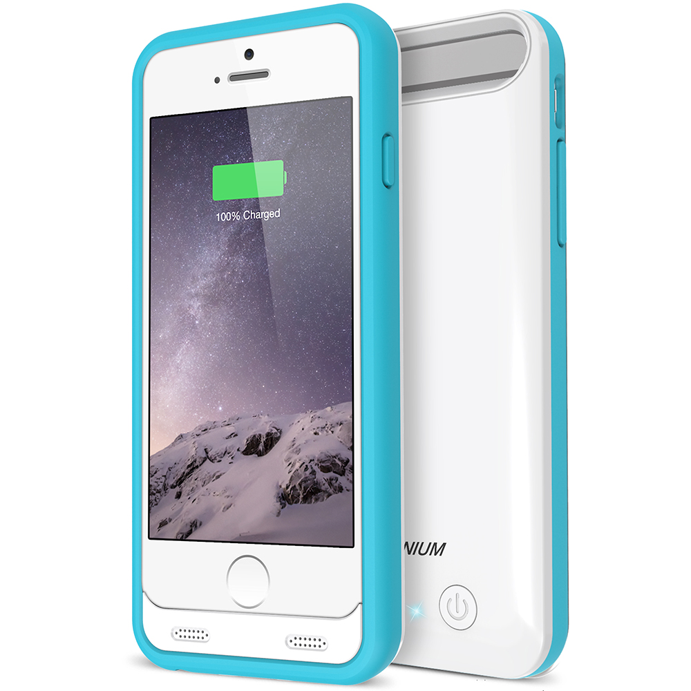 Verzakking Antipoison Krijt Atomic S Battery Case for iPhone 6 6S 4.7 – [White / Blue]