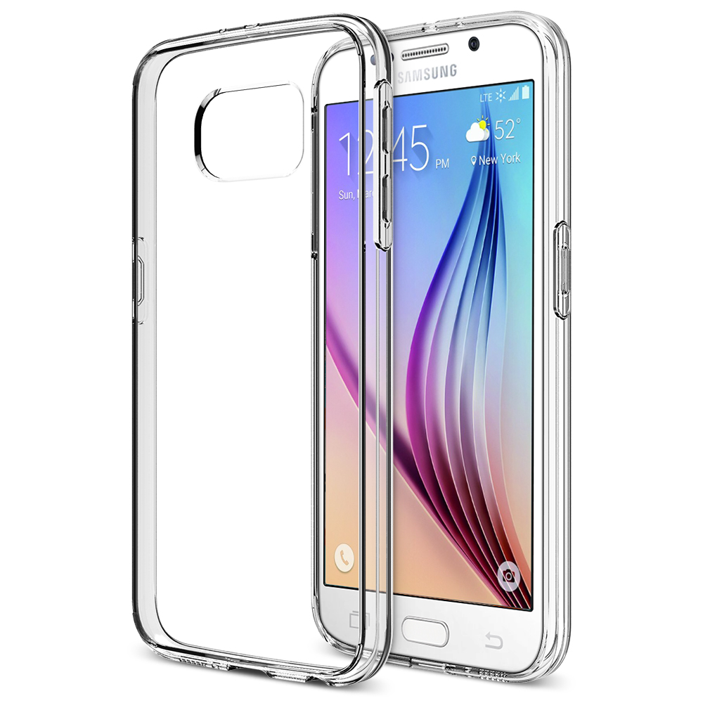 Metropolitan Lelie leg uit Galaxy S6 Case , Trianium [Clear Cushion]