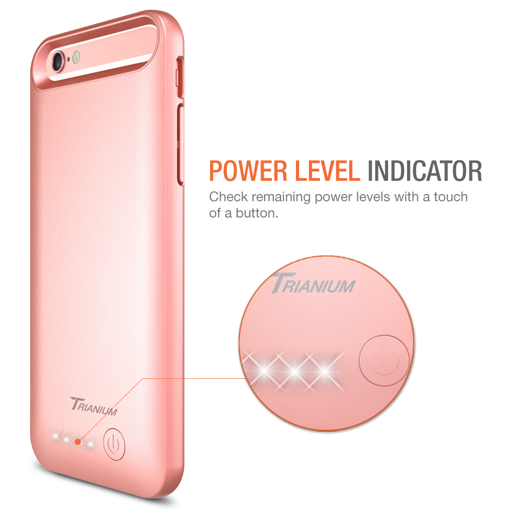 Atomic S Battery Case for iPhone 6 / iPhone 6S – [Rose Gold]