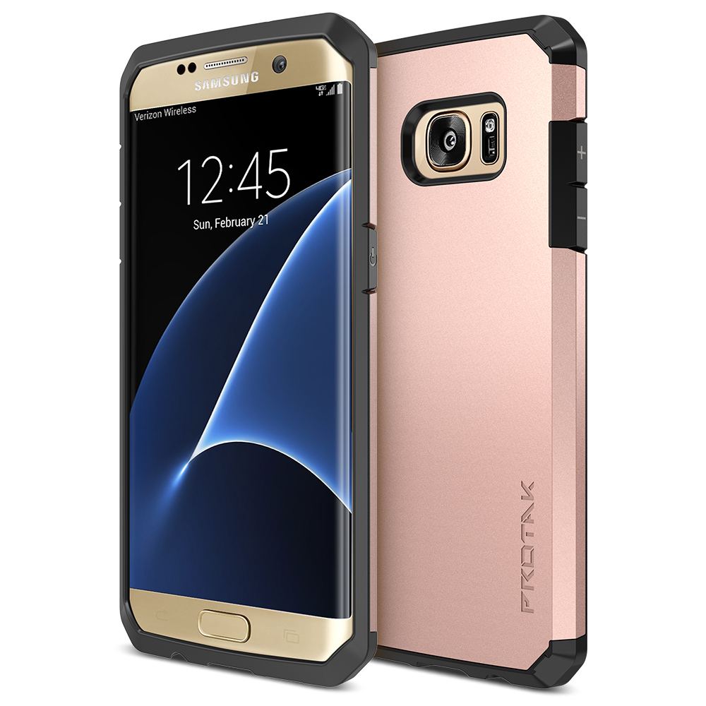 Pasen nicht Ieder Trianium [Protak Series] for Samsung Galaxy S7 Edge- Rose Gold
