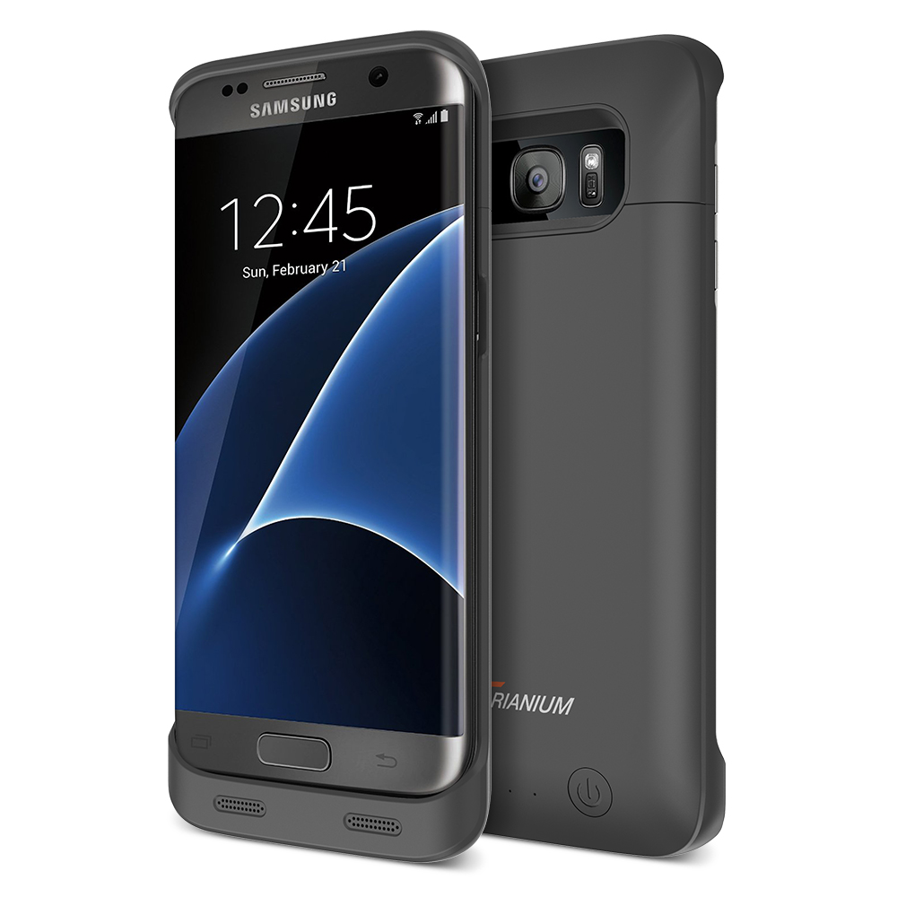 hvid Kvarter pisk Atomic S Pro Battery Case for Samsung Galaxy S7 Edge- Black
